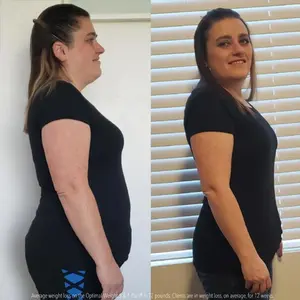 Anna's before and after health transformation