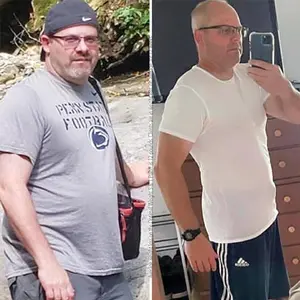 Bob's before and after health transformation