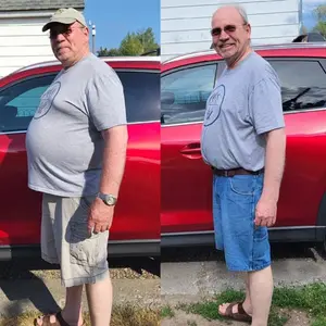 Brian's before and after health transformation