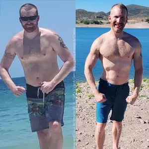 Mark's before and after health transformation