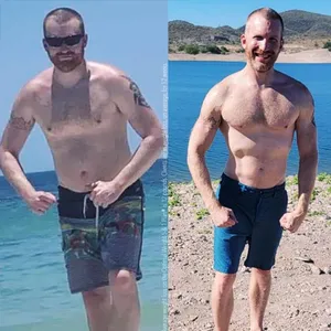 Mark's before and after health transformation