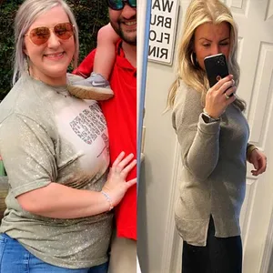 Michelle's before and after health transformation