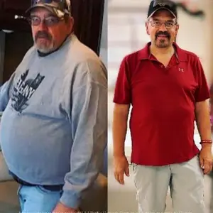 Ron's before and after health transformation