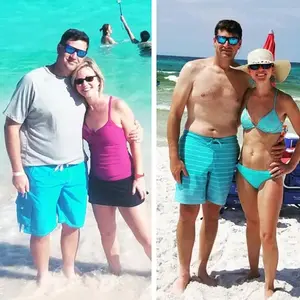 Shane & Michael's before and after health transformation