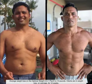 Travis L.'s before and after health transformation